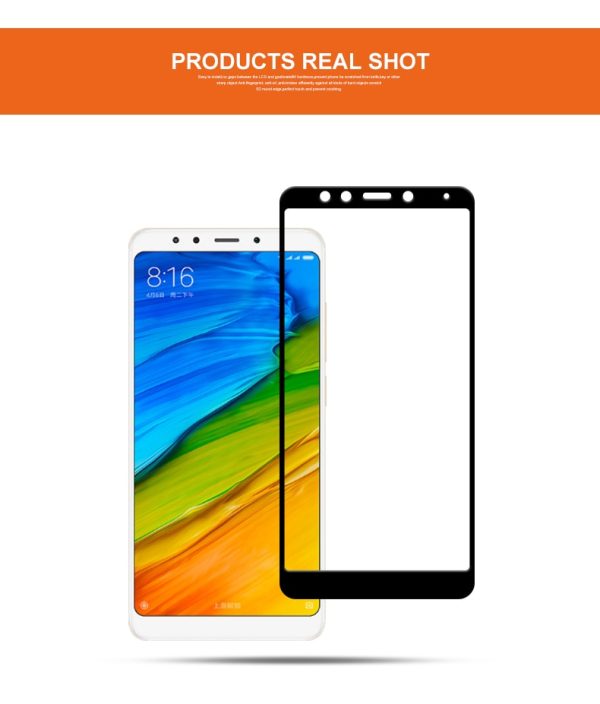 Mocolo Mi Redmi 5 Plus Edge to Edge Tempered Glass - Black