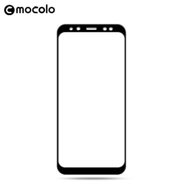Mocolo Samsung Galaxy A8 Plus 2018 Edge to Edge Tempered Glass - Black