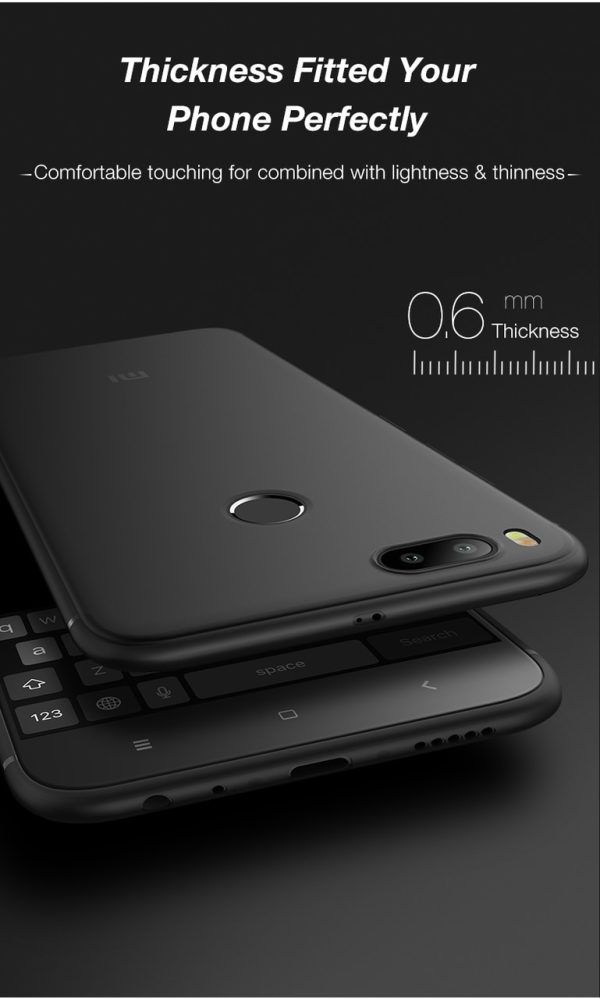 Mi A1 Android One Cafele Soft Matte TPU Case - Deep Gray