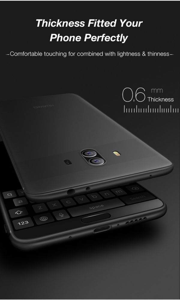 Huawei Mate 10 Cafele Soft Matte TPU Case - Black