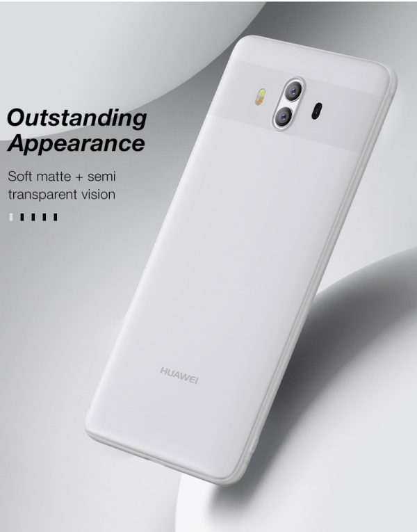 Huawei Mate 10 Cafele Soft Matte TPU Case - White
