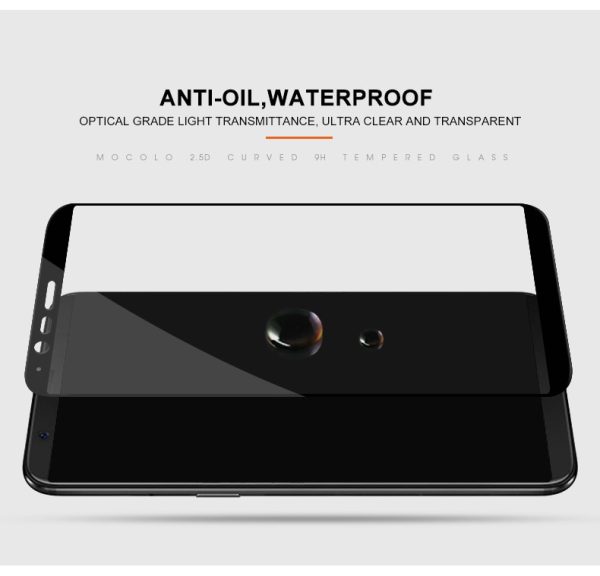 Mocolo OnePlus 5T 3D Edge to Edge Tempered Glass - Black
