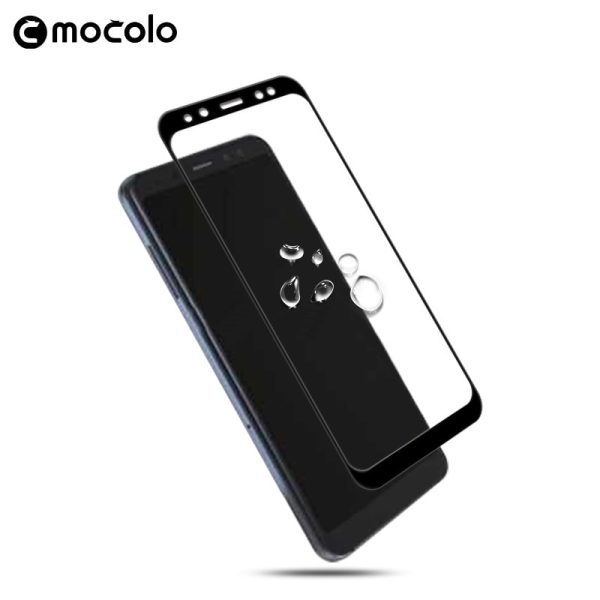 Mocolo Samsung Galaxy A8 Plus 2018 Edge to Edge Tempered Glass - Black
