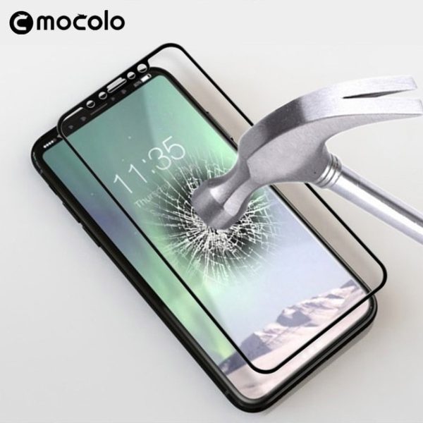 Mocolo iPhone X Edge to Edge Tempered Glass - Black