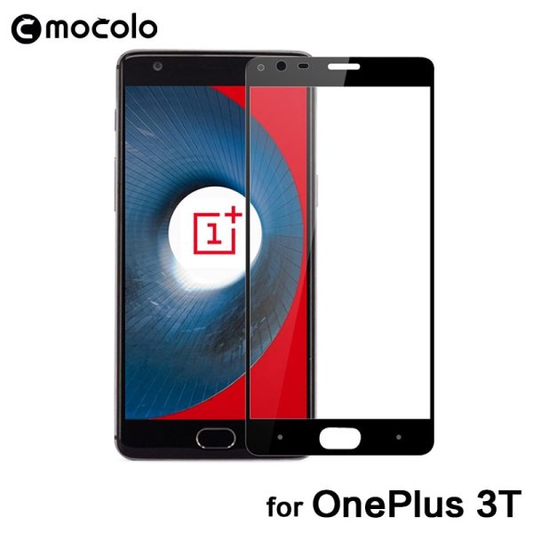 Mocolo OnePlus 3 / 3T Edge to Edge Tempered Glass - Black