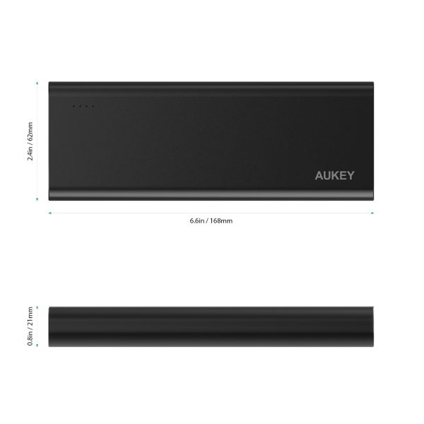 AUKEY 20100 mAh Quick Charging 3.0 Powerbank - PB-AT20 - Black