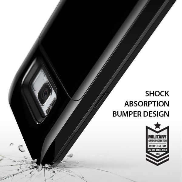 Samsung Galaxy S8 Plus Ringke Access Wallet Card Holder Case - Gloss Black