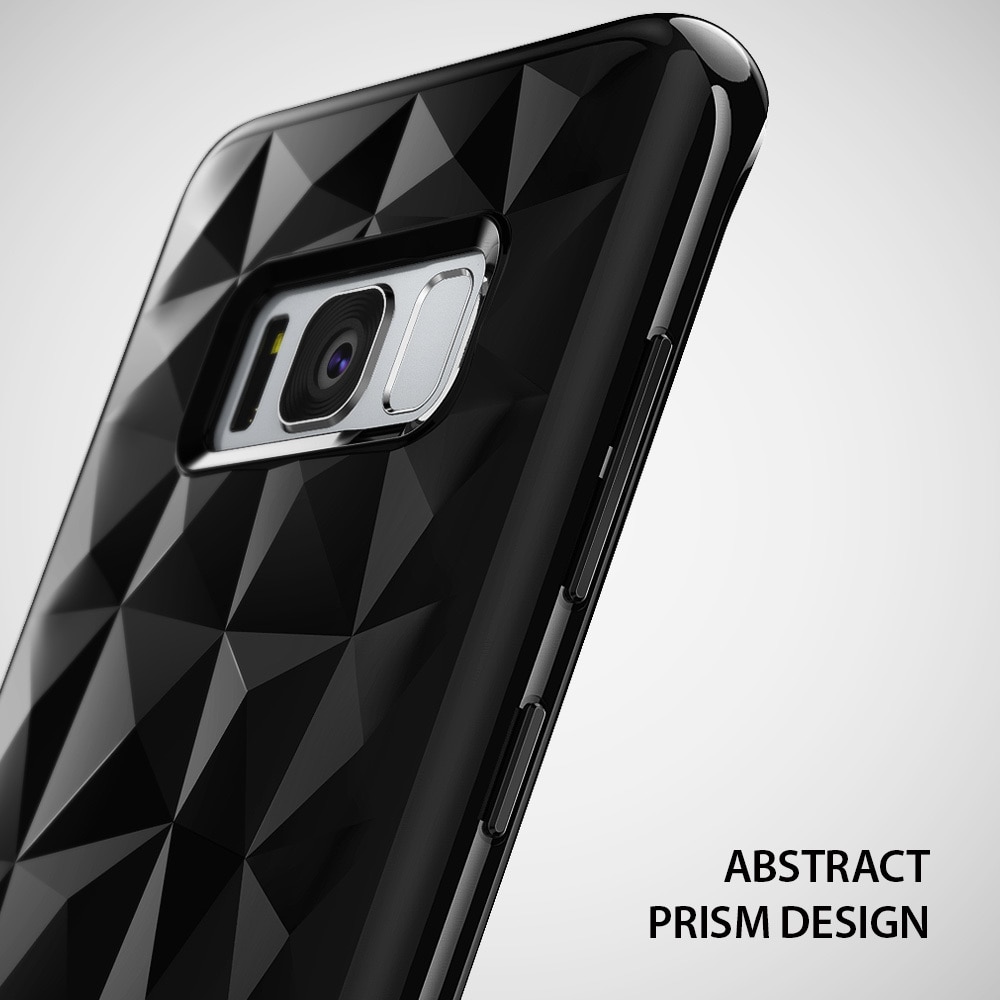 Galaxy S8 Air Prism Stylish Diamond Design Case - Ink Black