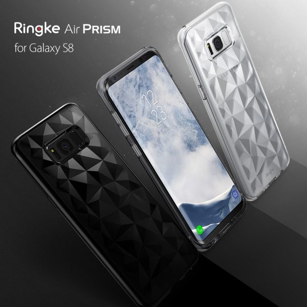 Galaxy S8 Air Prism Stylish Diamond Design Case - Clear