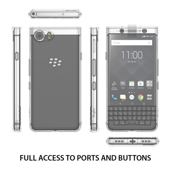Ringke Original Fusion Scratch Resistant Hard Case for Blackberry Keyone - Crystal Clear
