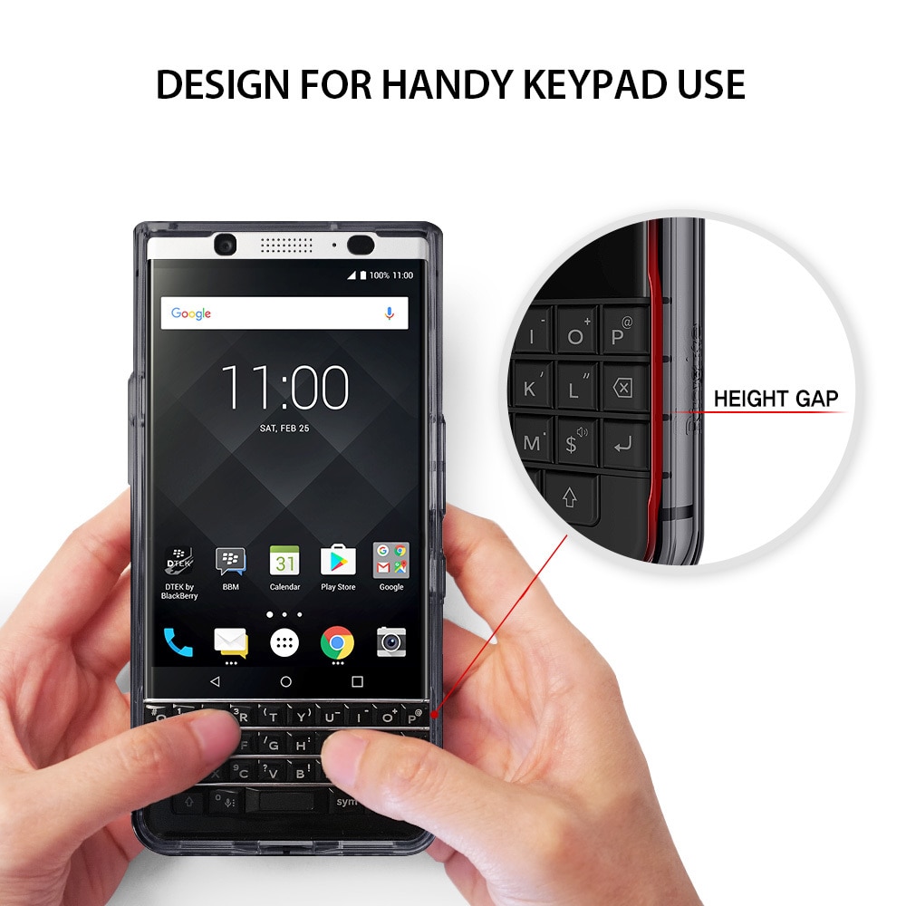 Ringke Original Fusion Scratch Resistant Hard Case for Blackberry Keyone - Crystal Clear