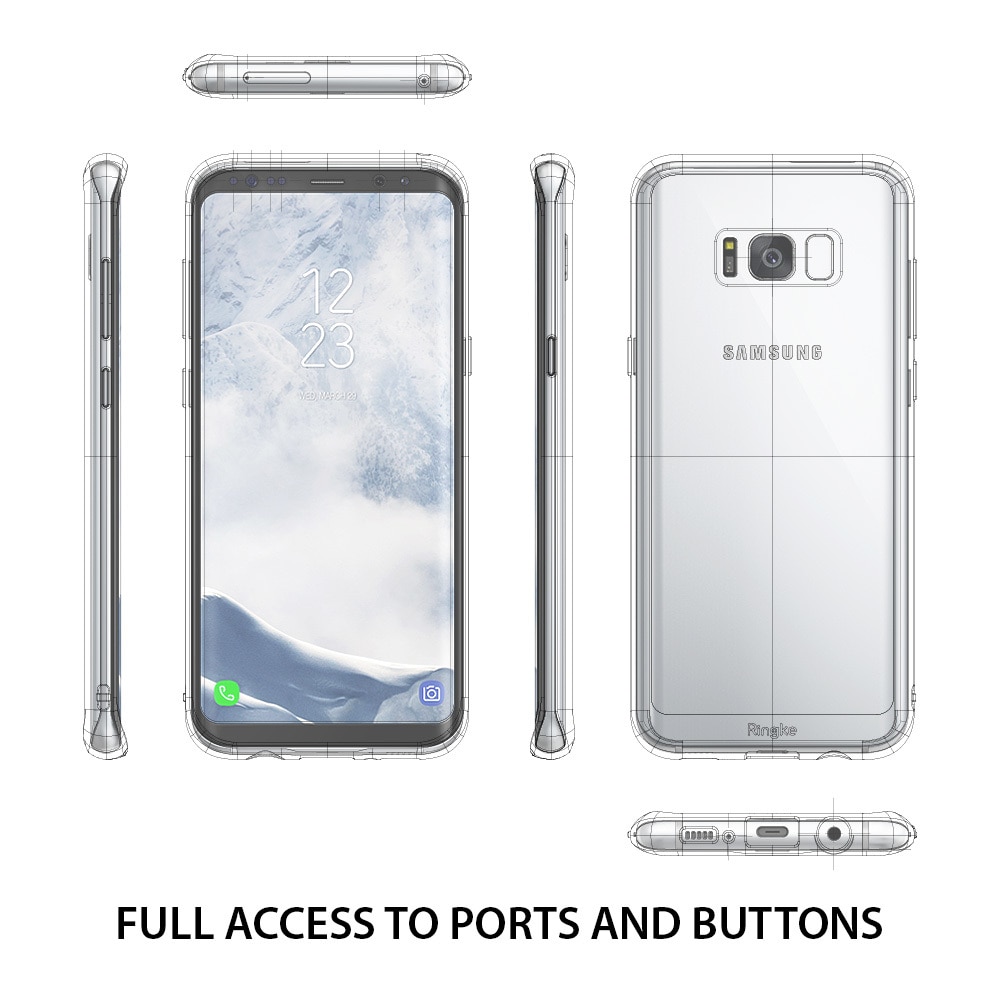 Samsung Galaxy S8 Plus Ringke Fusion Transparent Hybrid Case - Clear
