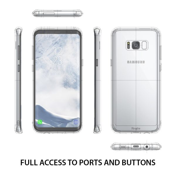 Samsung Galaxy S8 Ringke Fusion Transparent Hybrid Case - Clear