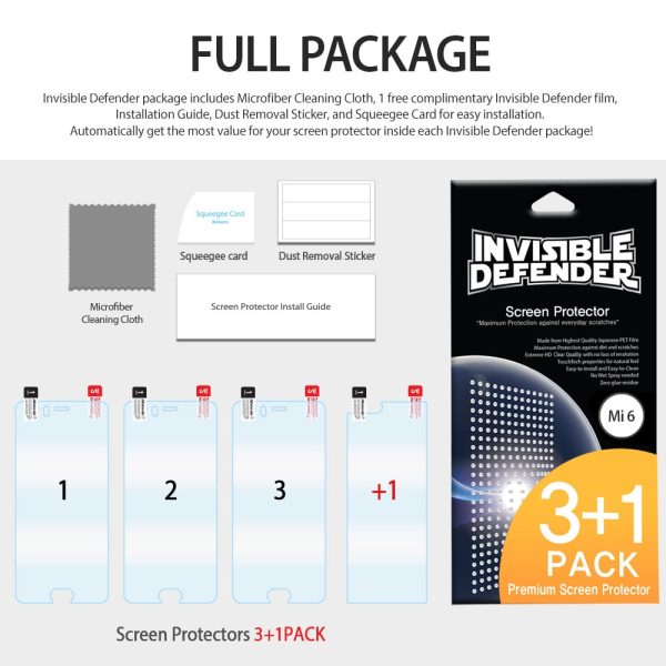 Ringke Invisible Defender Xiaomi Mi 6 Edge to Edge Coverage Case Friendly Protector Ringke Invisible Defender Xiaomi Mi 6 Edge to Edge Coverage Case Friendly Protector