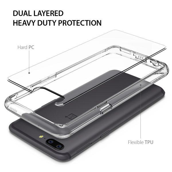 OnePlus 5 Ringke Hybrid Drop Protection Fusion Case - Smoke Black OnePlus 5 Ringke Hybrid Drop Protection Fusion Case - Smoke Black