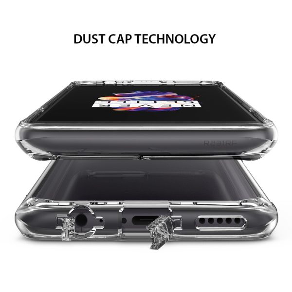 OnePlus 5 Ringke Hybrid Drop Protection Fusion Case - Crystal Clear