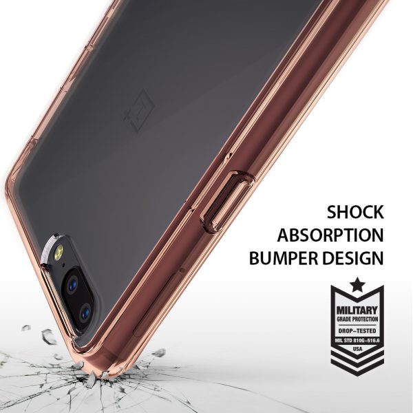 OnePlus 5 Ringke Hybrid Drop Protection Fusion Case - Crystal Clear