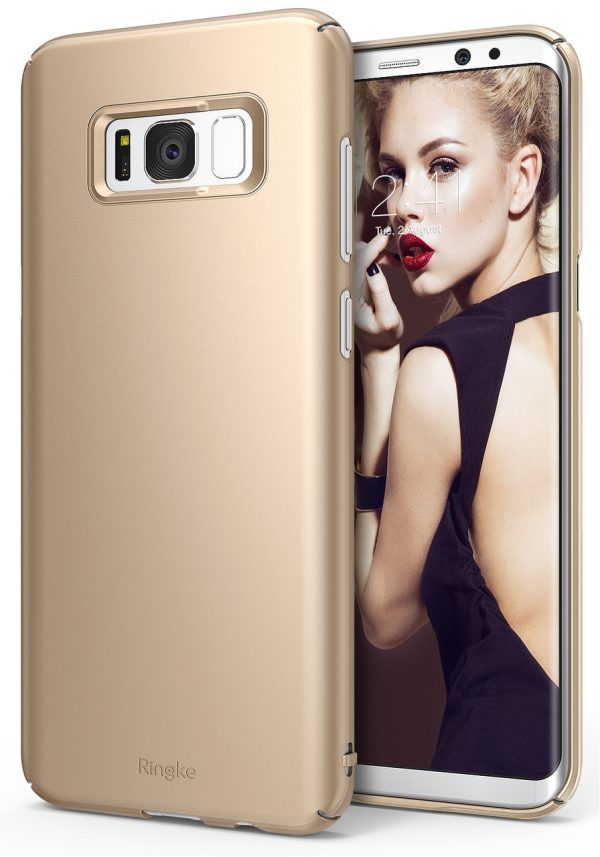 Galaxy S8 Ringke Slim Hard Back Cover - Gold