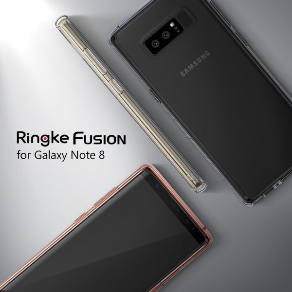 Galaxy Note 8 Ringke Fusion Hybrid Drop Protection Case - Smoke Black