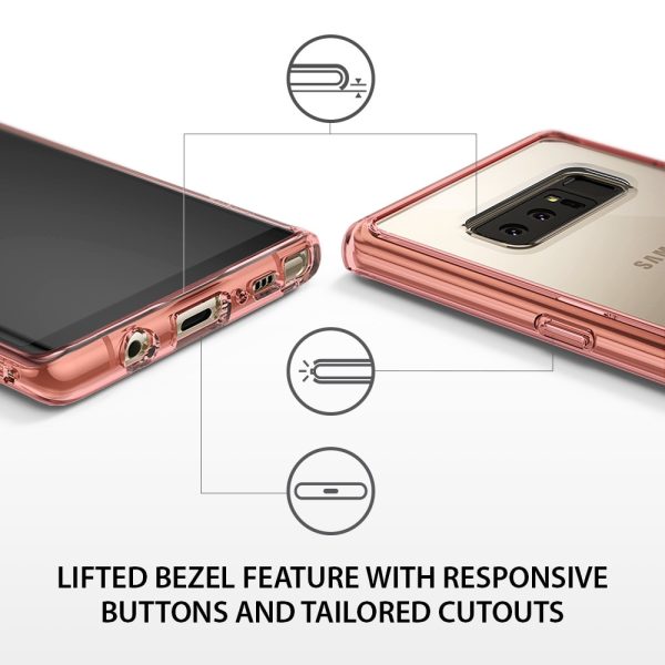Galaxy Note 8 Ringke Fusion Hybrid Drop Protection Case - Crystal Clear