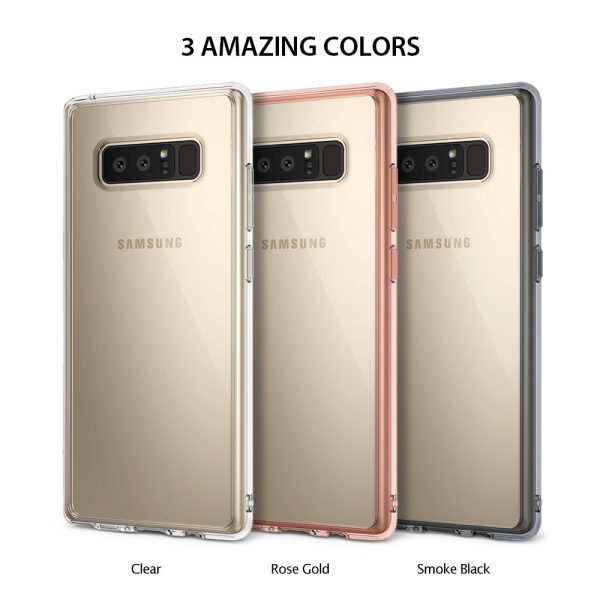 Galaxy Note 8 Ringke Fusion Hybrid Drop Protection Case - Smoke Black