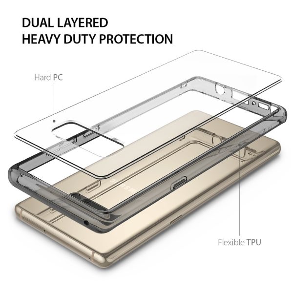 Galaxy Note 8 Ringke Fusion Hybrid Drop Protection Case - Crystal Clear