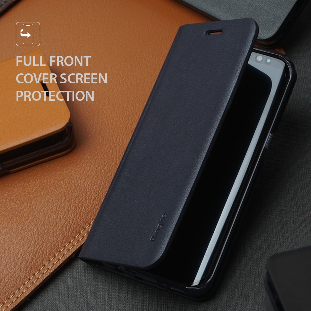 Samsung Galaxy S8 / S8 Plus Ringke Wallet Fit Flip Cover Leather Case