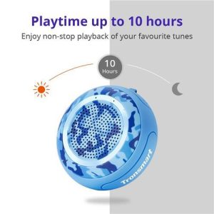 Tronsmart Splash Wireless Bluetooth Speaker, IP67 Waterproof , 10-Hour Playtime, Enhanced Bass, Built-in Mic, True Wireless Stereo - Camouflage Blue