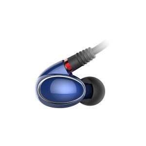 FiiO FH1 Dual Driver Hybrid Over the Ear Headphones, Earbuds In-Ear Monitors with Android Compatible Mic and Remote - Blue