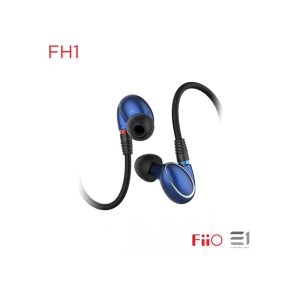 FiiO FH1 Dual Driver Hybrid Over the Ear Headphones, Earbuds In-Ear Monitors with Android Compatible Mic and Remote - Blue