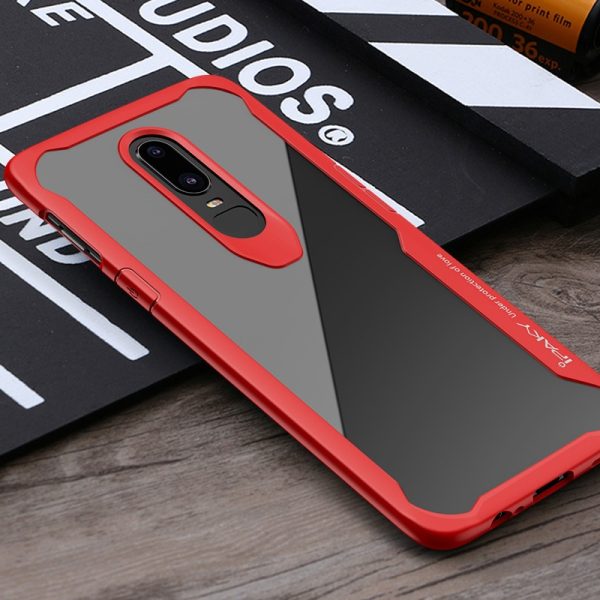 OnePlus 6 Survival Series Tough Anti Scratch Case by iPaky - Red