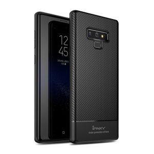 Samsung Galaxy Note 9 Carbon Fiber Series / TPU Case with Carbon Fiber Pattern by iPaky - Black