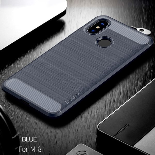 Mi 8 Concise Series / Slim Anti-fingerprint TPU Case by iPaky - Blue Mi 8 Concise Series / Slim Anti-fingerprint TPU Case by iPaky - Blue