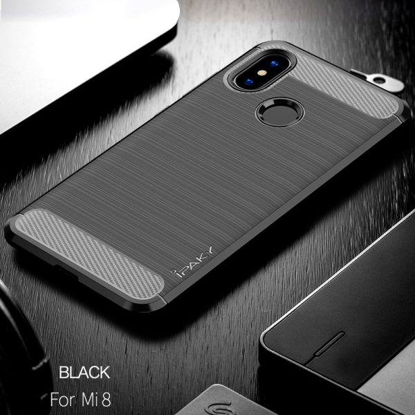 Mi A2 / Mi 6X  Concise Series / Slim Anti-fingerprint TPU Case by iPaky - Black