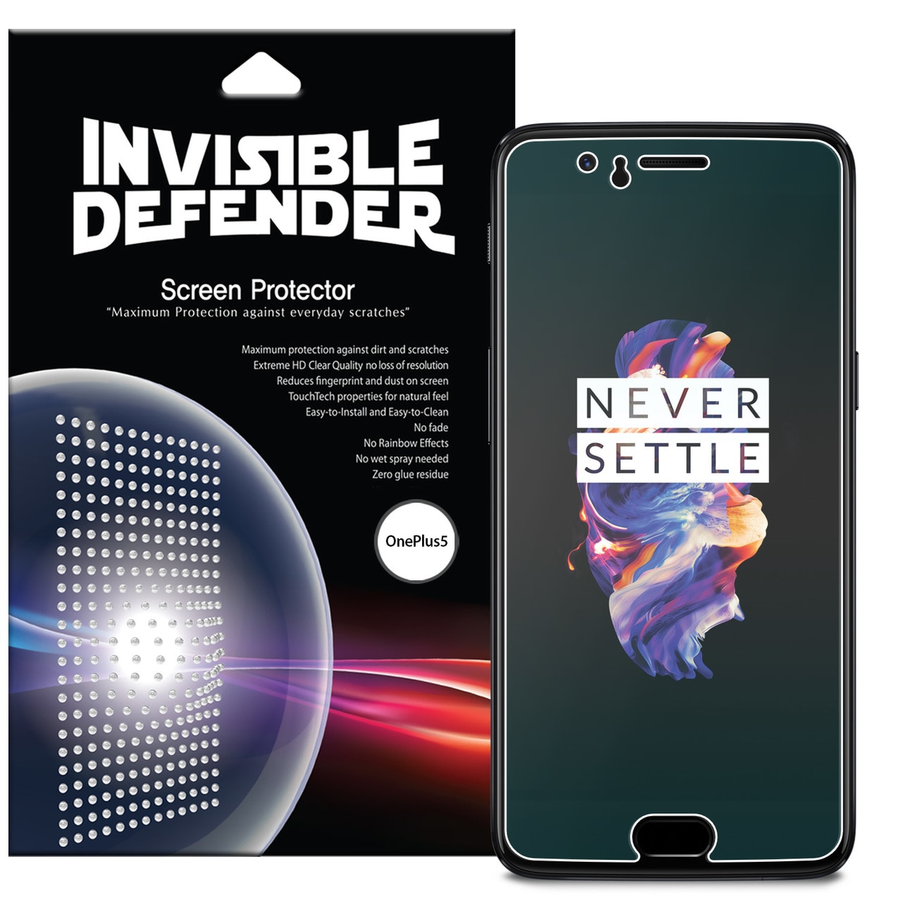 OnePlus 5 Edge to Edge Ringke Invisible Defender Protector