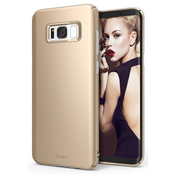 Galaxy S8 Ringke Slim Hard Back Cover - Gold