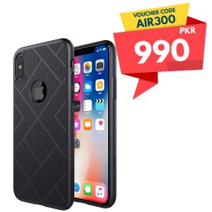 iPhone X Air Case Breathable Hard Back Cover by Nillkin - Black