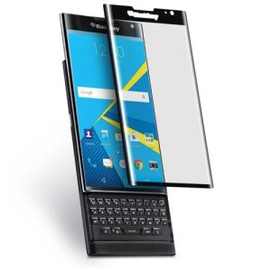 Mocolo Blackberry PRIV 3D Edge to Edge Tempered Glass - Black.