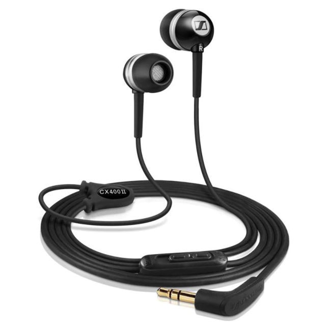Sennheiser Noise Isolating Ear-canal Phones with Integrated Volume Control - Black CX 400 II Precision