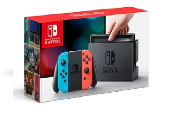 Nintendo Switch™ Console with 2 Games Neon Red & Blue