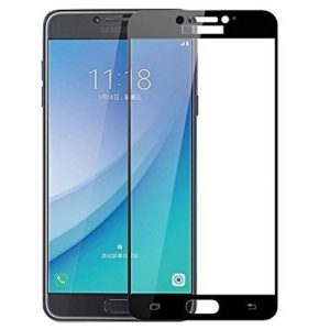 Mocolo Samsung Galaxy C7 Pro Edge to Edge Tempered Glass - Black