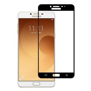 Mocolo Samsung Galaxy C9 Pro Edge to Edge Tempered Glass - Black