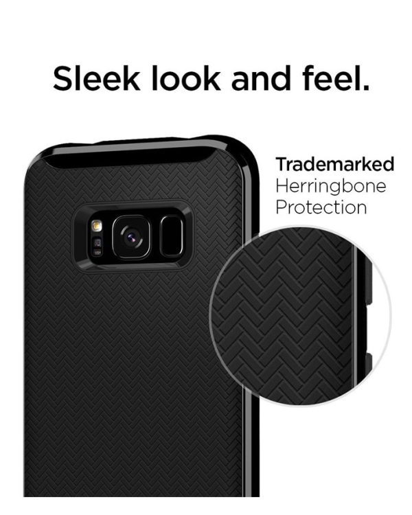 Galaxy S8 Spigen Neo Hybrid Dual Layer Case - Shiny Black