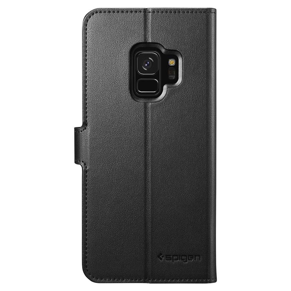 Samsung Galaxy S9 Spigen Original Wallet S Flip Cover Case  - Black