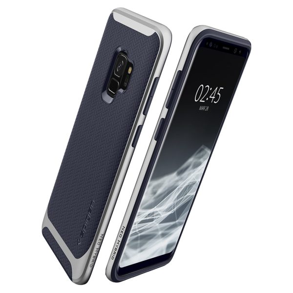 Samsung Galaxy S9 Spigen Original Neo Hybrid Dual Layer Case - Arctic Silver