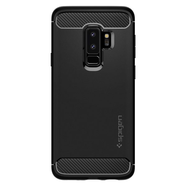 Samsung Galaxy S9 Plus Spigen Original Rugged Armor Soft Case - Matte Black