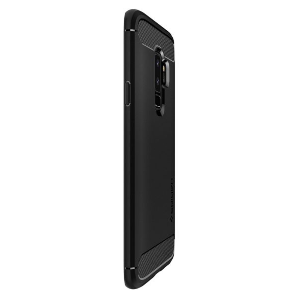 Samsung Galaxy S9 Plus Spigen Original Rugged Armor Soft Case - Matte Black