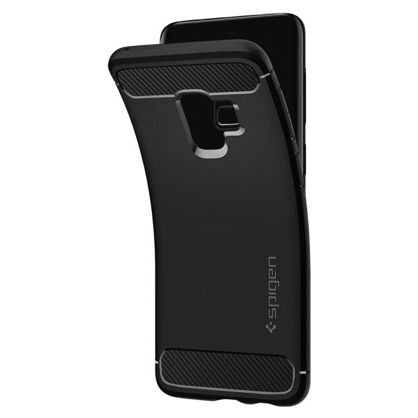 Samsung Galaxy S9 Spigen Original Rugged Armor Soft Case - Matte Black