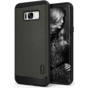 Galaxy S8 Ringke Flex S Leather Infused Case - Gray