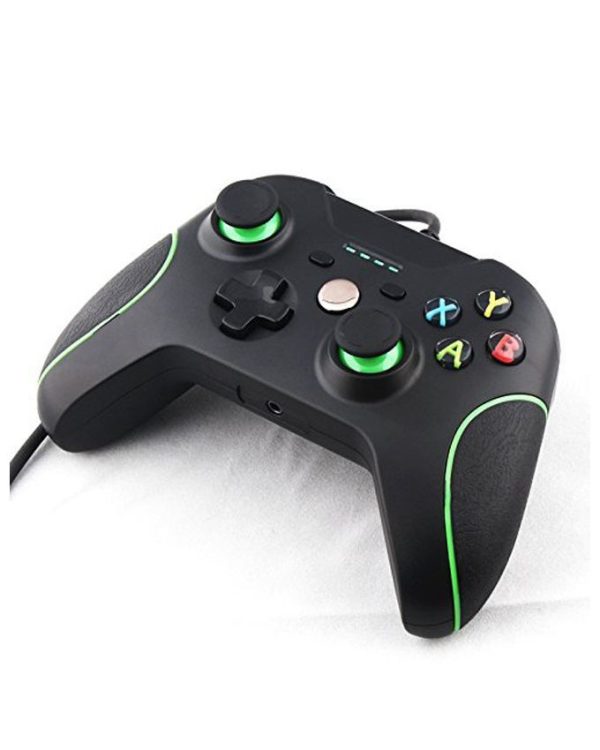 Wired USB Gaming Controller for PC & Xbox One  Black - Games Arena Wired USB Gaming Controller for PC & Xbox One  Black - Games Arena
